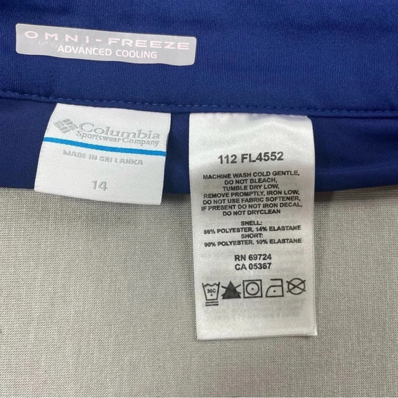 Columbia PFG Tennis Preppy Blue UPF 40+ Water Resistant Skort - Picture 8 of 9